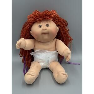 Vintage Cabbage Patch Red Hair Bangs Brown Eyes Mattel’s First Edition READ